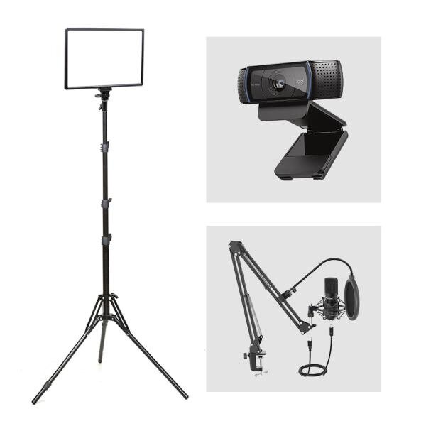 [오토케] 나는 왕초보다 PC방송세트7 큐브라이트45 LED 조명/로지텍 C920/FIFINE T590