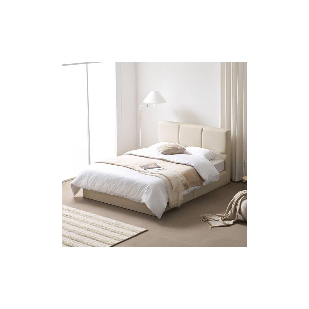 아씨방가구 호텔식 가죽 침대 슈퍼싱글/퀸 (매트리스포함)