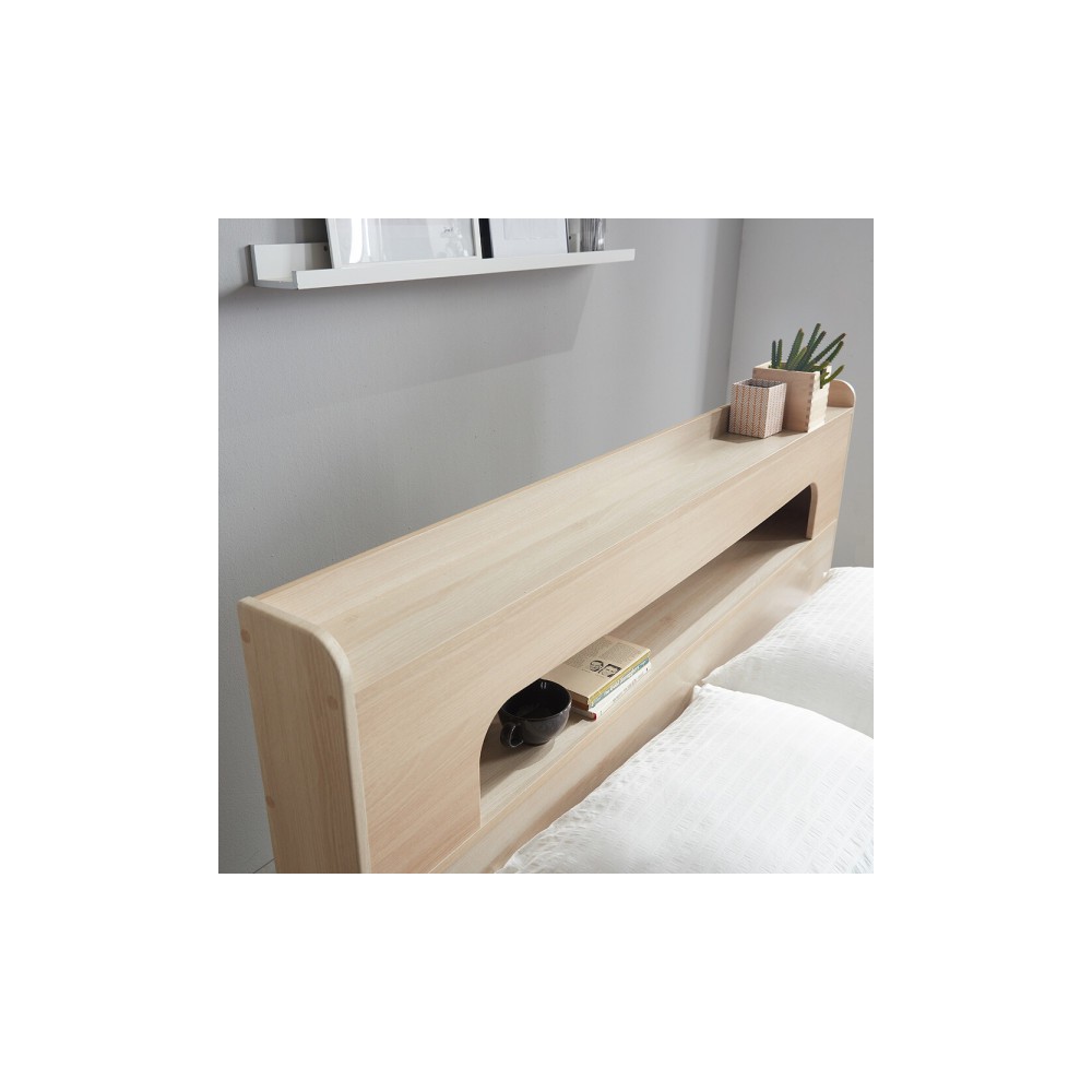 베스트 LED 수납침대 / 편백 수납헤드 원목 침대 슈퍼싱글 퀸 매트리스 서랍 침대 사은 행사