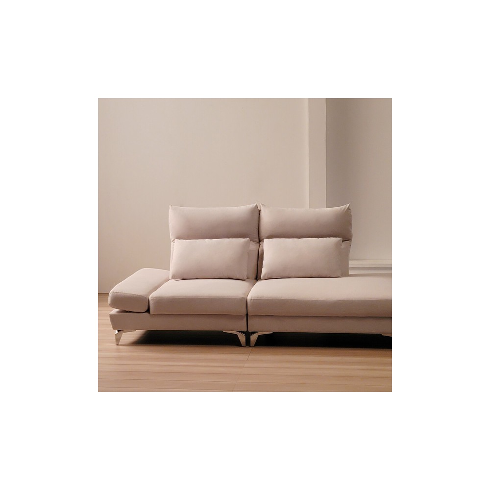 109 풀리아 패브릭 틸팅 3인 소파 쿠션 포함