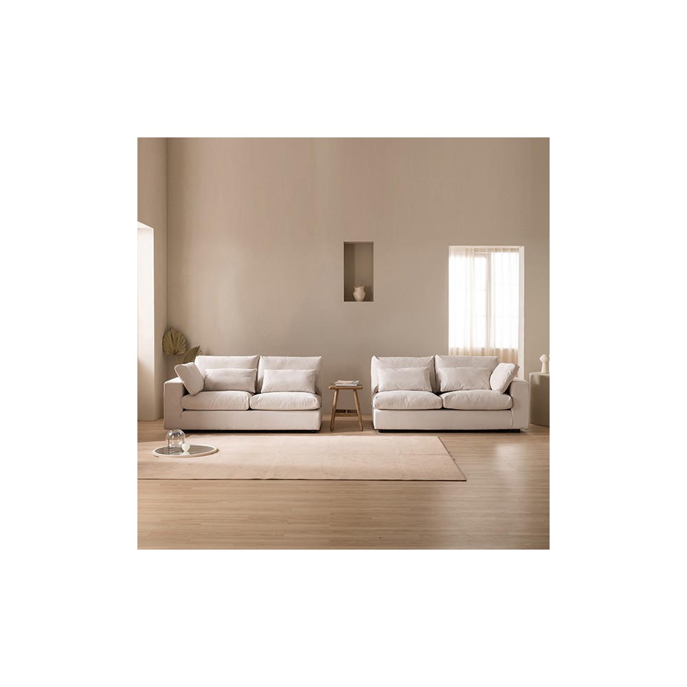 삼익가구 기간한정특가폰드 아쿠아 패브릭 6인용 소파(스툴포함)