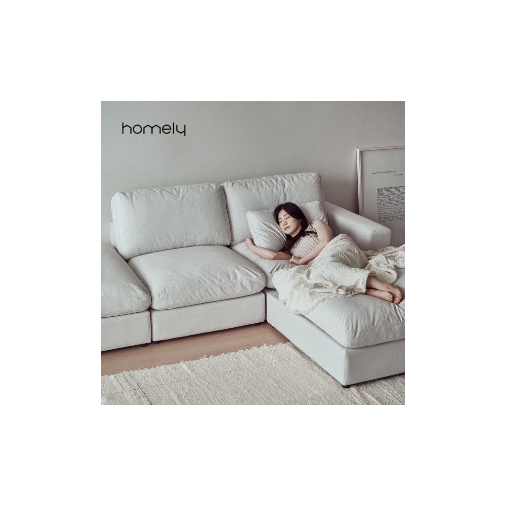 홈리 컴피 구스 코모도 모듈 패브릭 소파 4인 (쿠션증정)