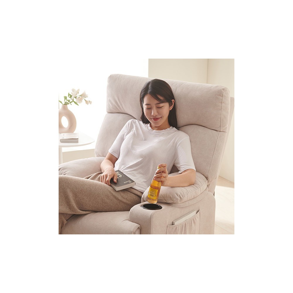 삼익가구 클로디 프리미엄 1인용 전동 원터치 리클라이너 소파