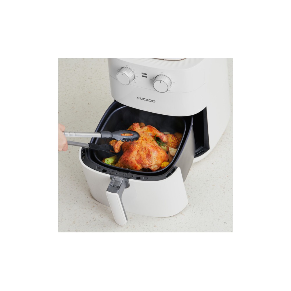 쿠쿠 본사직영 저소음 화이트 에어프라이어 5.5L CAF