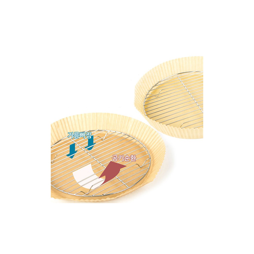 에어프라이어용 원형 스텐거름망 22.5cm (대형)