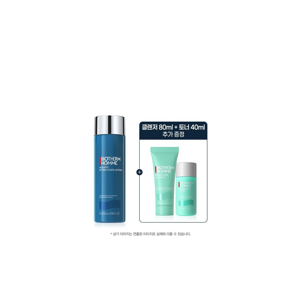(신세계강남점)아쿠아틱 로션 애프터 쉐이브 200ml 세트 (+클렌저 40ml 토너 25ml)