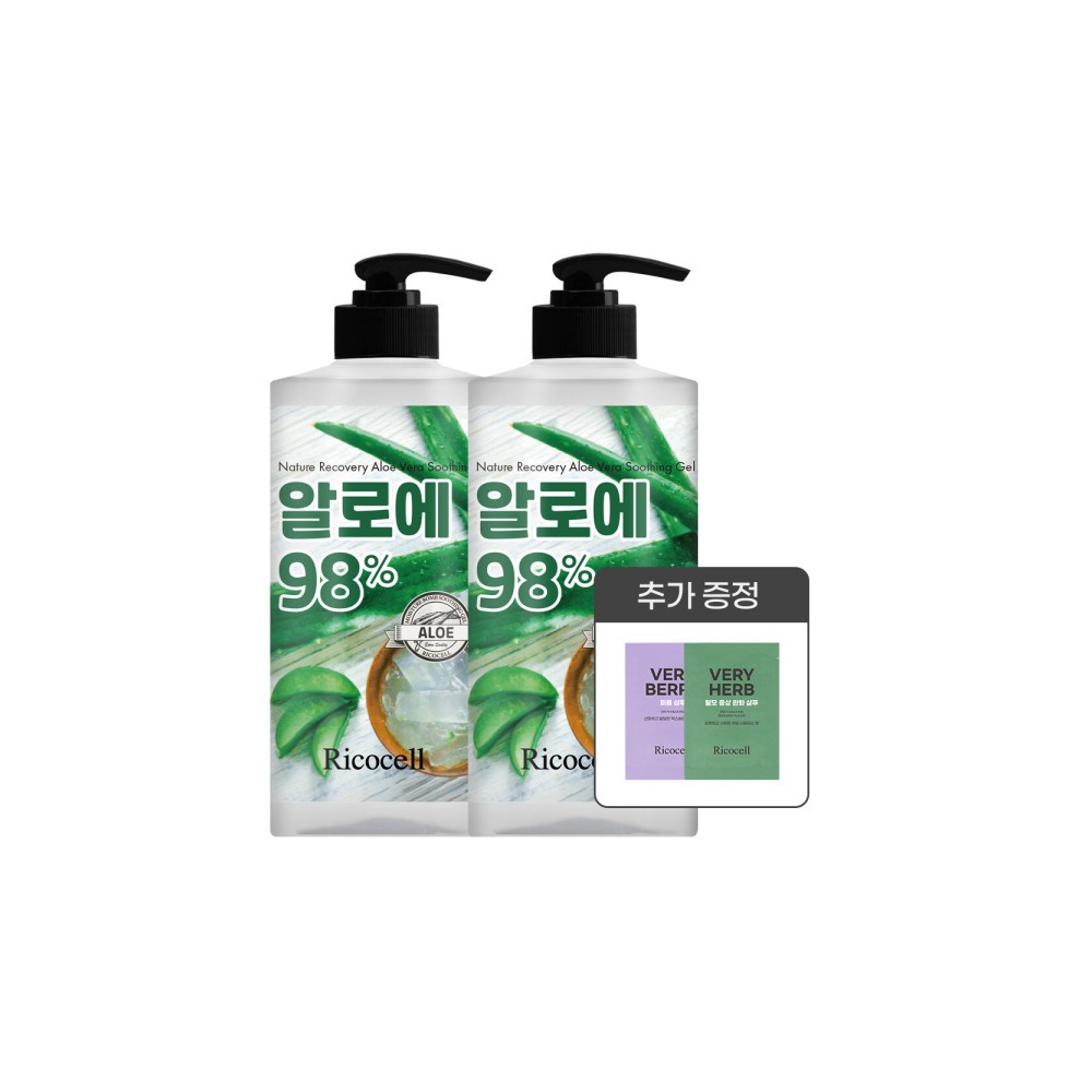 저자극 알로에 98% 수딩젤 1000ml 1+1 외 리코셀 인기상품 기획전 알로에베라 진정 수분 크림 산뜻 촉촉