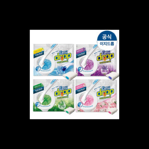 이지드롭 변기크리너 세트/물에녹는 일회용변기솔