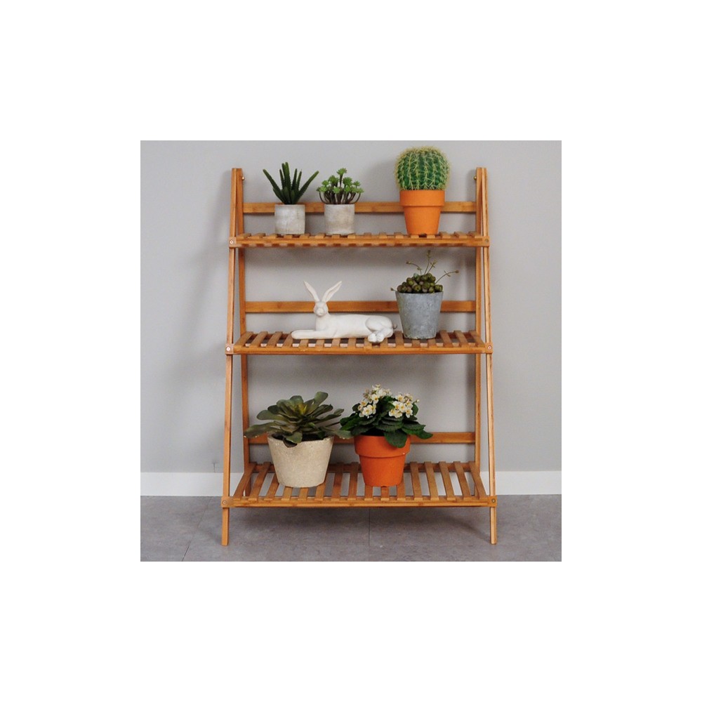 원목 화분 다용도 받침대 700 거실 베란다 진열대 선반 정리대 다이 거치대 다육이 화분대 3단 선반대