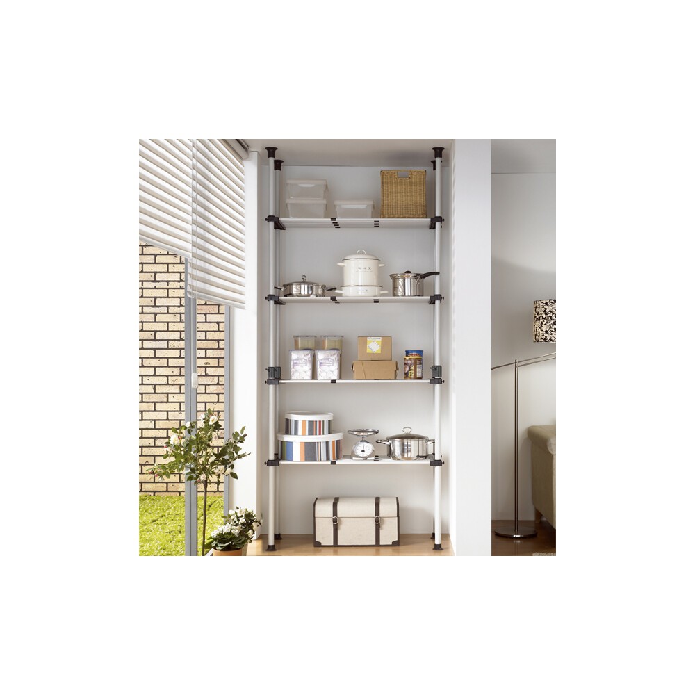 왕자 더블기둥 너비조절 선반 행거 385