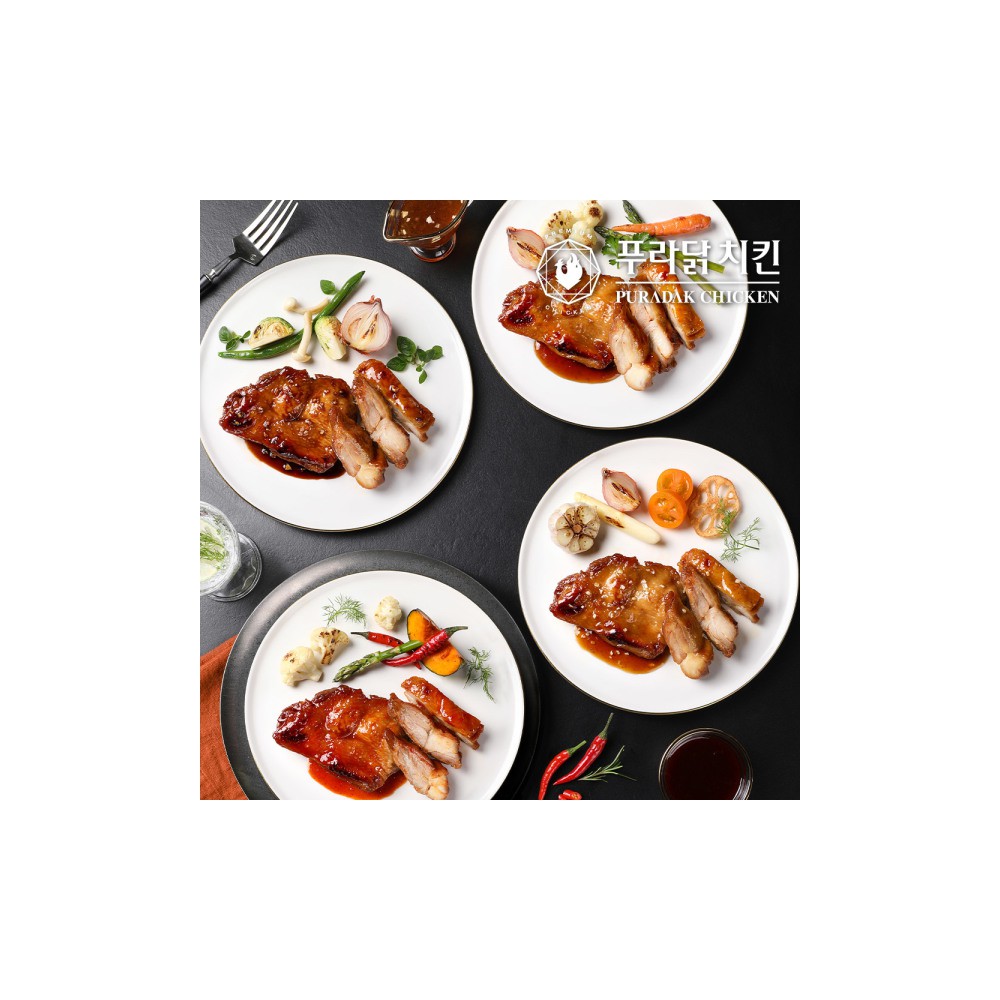 푸라닭 닭다리살 스테이크 130g 4종 5+5팩 골라담기 (2개 구매시 4% 추가할인)