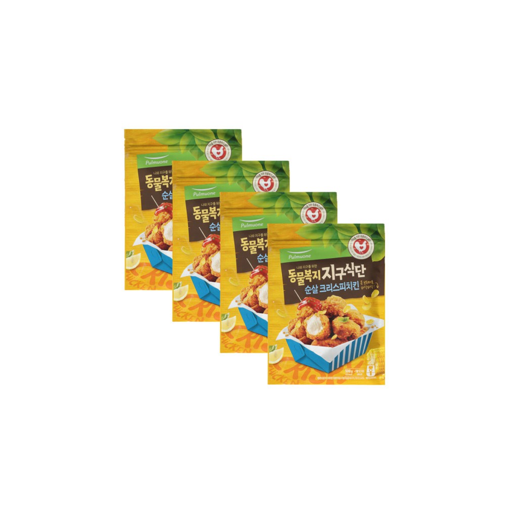 지구식단 순살크리스피치킨 500g 3개+1개 이벤트(총4개)