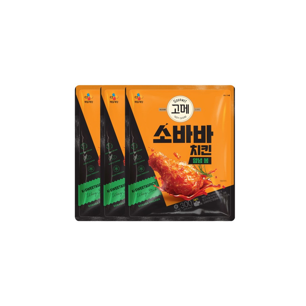 소바바치킨 양념 봉 3개